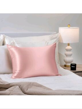 NWT Blissy Mulberry Silk Pillowcase, Blush Pink, Standard/Queen or King Size